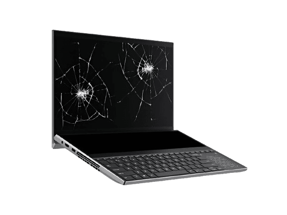 damaged laptop